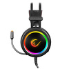 Miniatura zdjęcia: Słuchawki Rampage STORMY 7.1 gamingowe z mikrofonem, nauszne, RGB, USB, czarne
