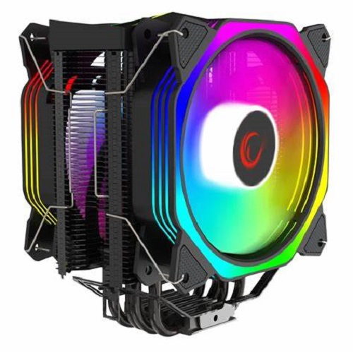 Chłodzenie CPU Rampage Octagon C60 LGA 1700/AM5 1800RPM 2 wentylatory 120mm ARGB black