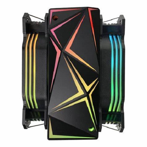 Chłodzenie CPU Rampage Octagon C60 LGA 1700/AM5 1800RPM 2 wentylatory 120mm ARGB black