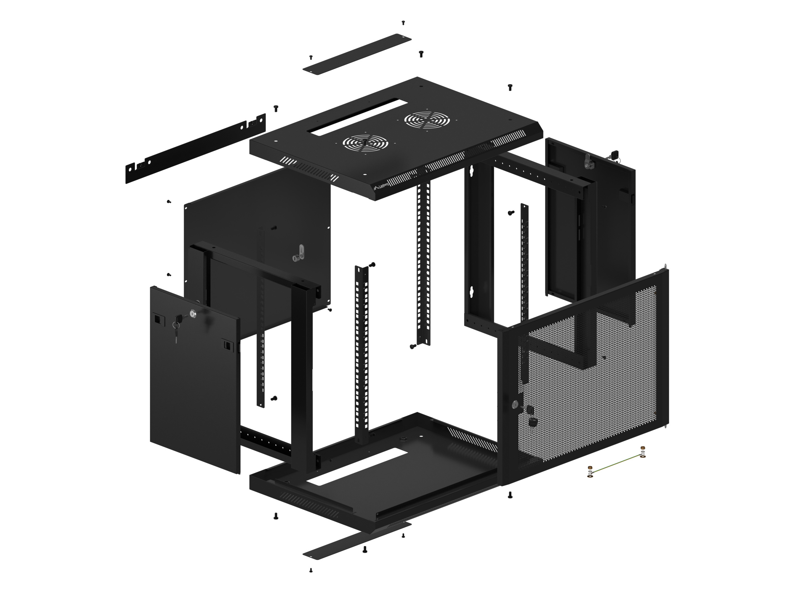 Szafa Lanberg Rack wisząca 19 Szafa Lanberg Rack wisząca 19