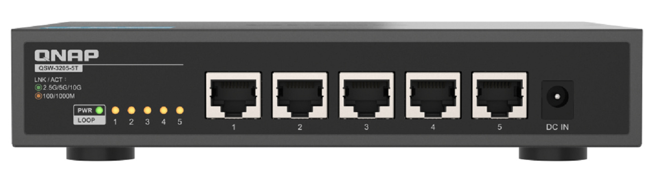 Qnap QSW-3205-5T 5 portowy przełącznik 10 GbE BASE-T RJ45