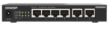 Qnap QSW-2104-2T-R2  6-portowy przełącznik 2x 10GbE BASE-T RJ45, 4x 2.5GbE RJ45