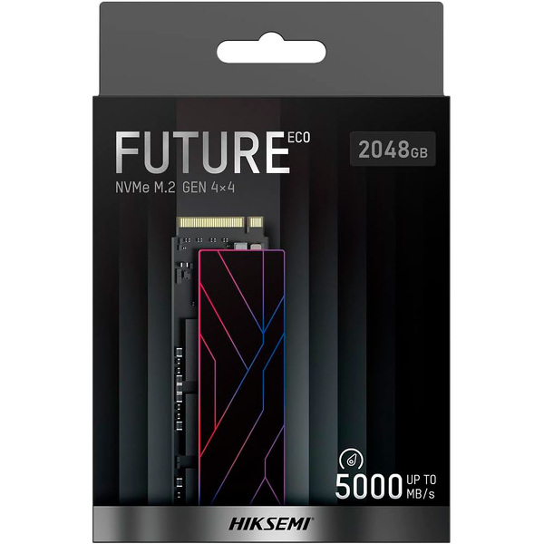 Zdjęcie produktu: Dysk SSD HIKSEMI FUTURE eco 2TB M.2 PCIe Gen4x4 NVMe 2280 (4850/4450 MB/s) 3D TLC