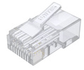 Wtyk sieciowy modularny Pass-Through RJ45 Cat. 6 100 szt. Unitek