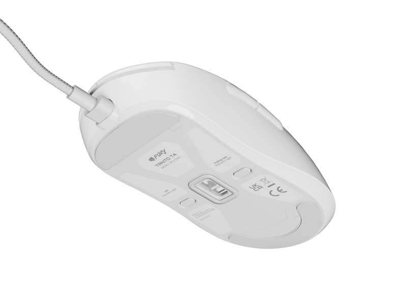 Zdjęcie produktu: Mysz przewodowa gamingowa FURY TANTO T4 12000DPI RGB programowalna - biała