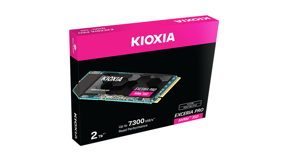 Dysk SSD KIOXIA EXCERIA PRO 2TB PCIe Gen4x4 NVMe (7300/6400 MB/s) 2280-S2-M