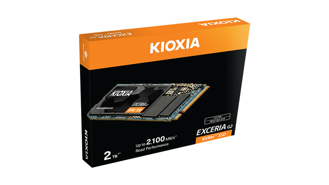 Zdjęcie produktu: Dysk SSD KIOXIA EXCERIA G2 2TB PCIe Gen3x4 NVMe (2100/1700 MB/s) 2280