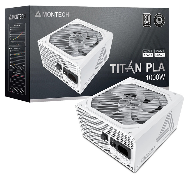 Zdjęcie produktu: Zasilacz komputerowy Montech Titan PLA 1000W
