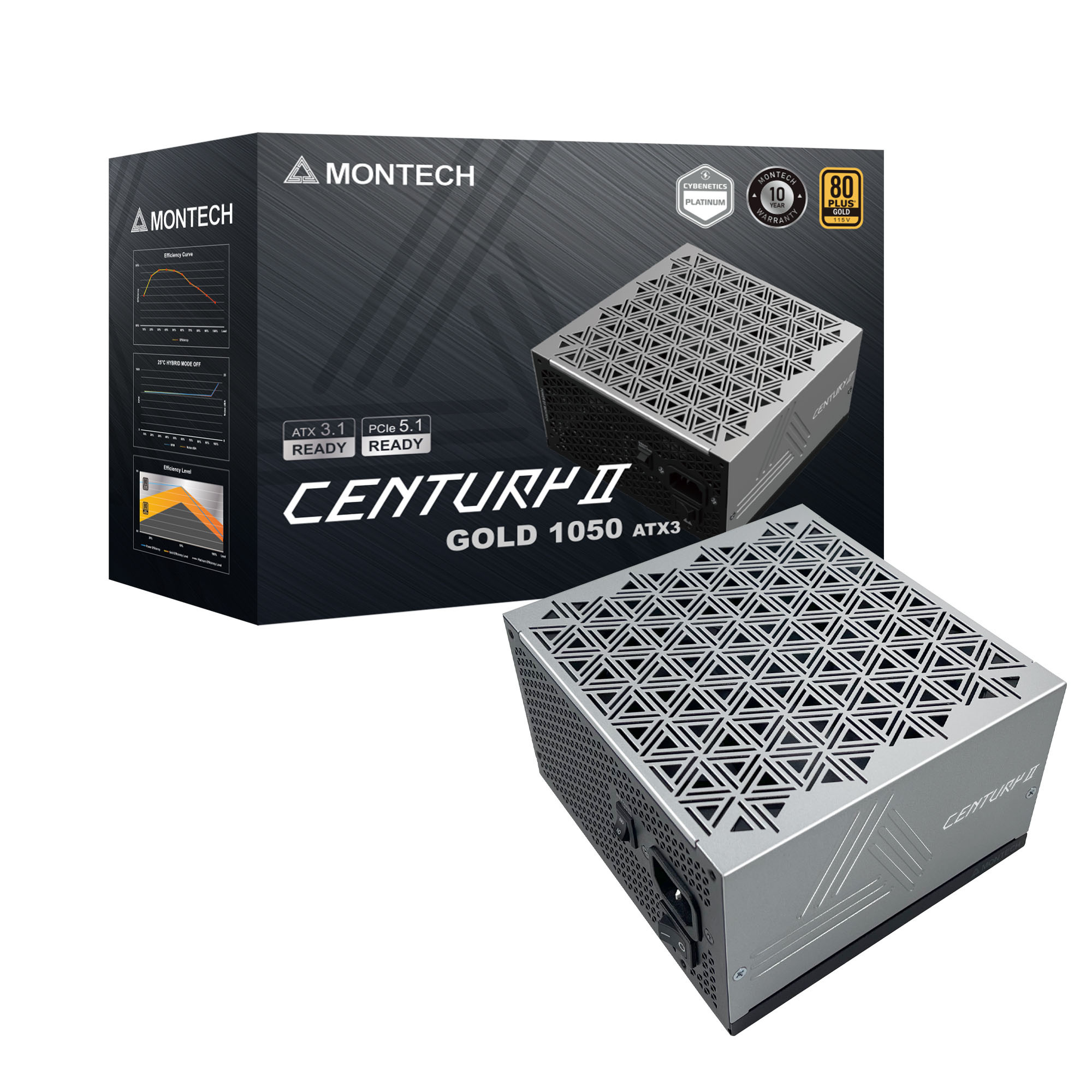 Zasilacz komputerowy Montech Century II 1050W