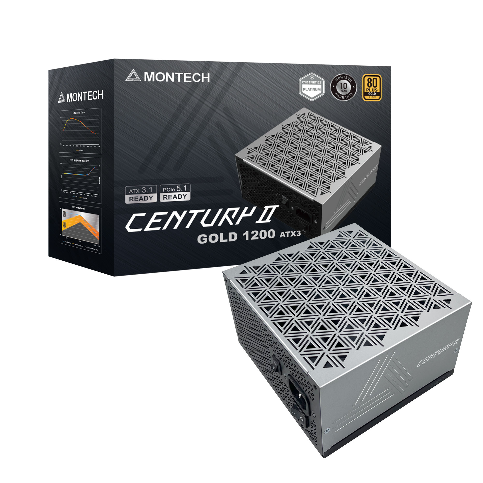 Zasilacz komputerowy Montech Century II 1200W Zasilacz komputerowy Montech Century II 1200W