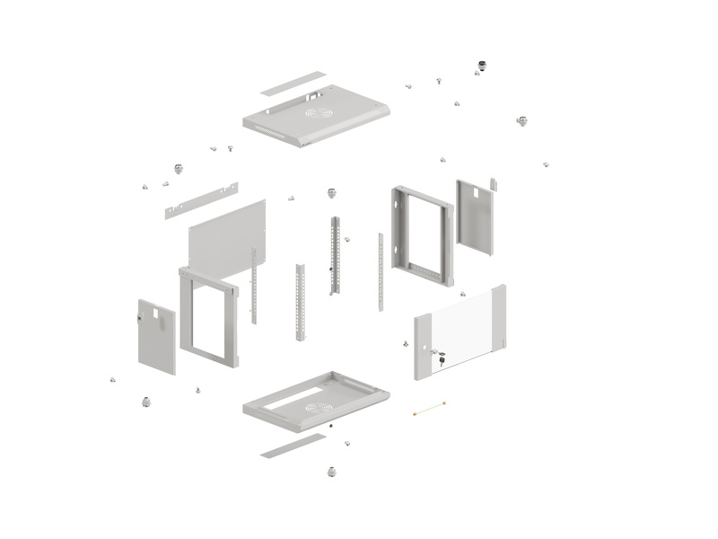 Zdjęcie produktu: Szafa instalacyjna rack wisząca 19 Zdjęcie produktu: Szafa instalacyjna rack wisząca 19