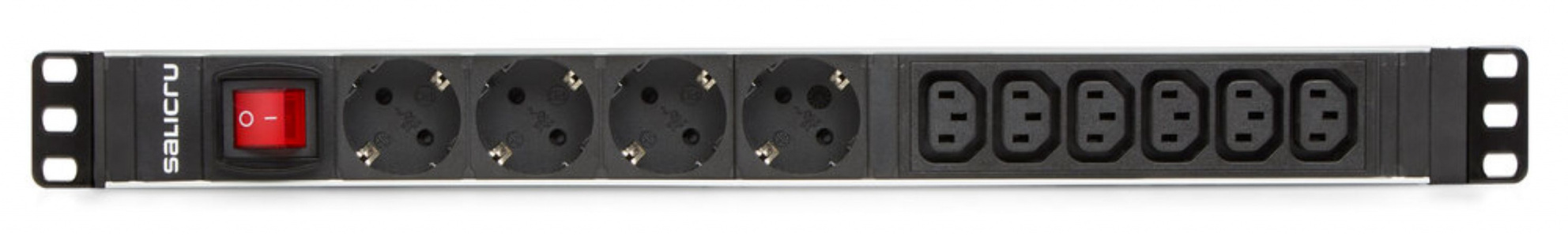 Miniatura produktu: Listwa zasilająca Salicru SPS 4F+6F PDU SCH+C13/C14 Rack PDU wejście IEC C14, wyjście 4x Schucko 6x IEC C13, 1.5m, LED, IP20 Miniatura produktu: Listwa zasilająca Salicru SPS 4F+6F PDU SCH+C13/C14 Rack PDU wejście IEC C14, wyjście 4x Schucko 6x IEC C13, 1.5m, LED, IP20