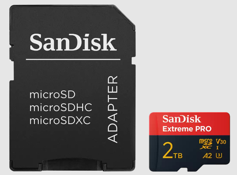Zdjęcie produktu: Karta SanDisk Extreme PRO microSDXC 2TB 250/150 MB/s Zdjęcie produktu: Karta SanDisk Extreme PRO microSDXC 2TB 250/150 MB/s