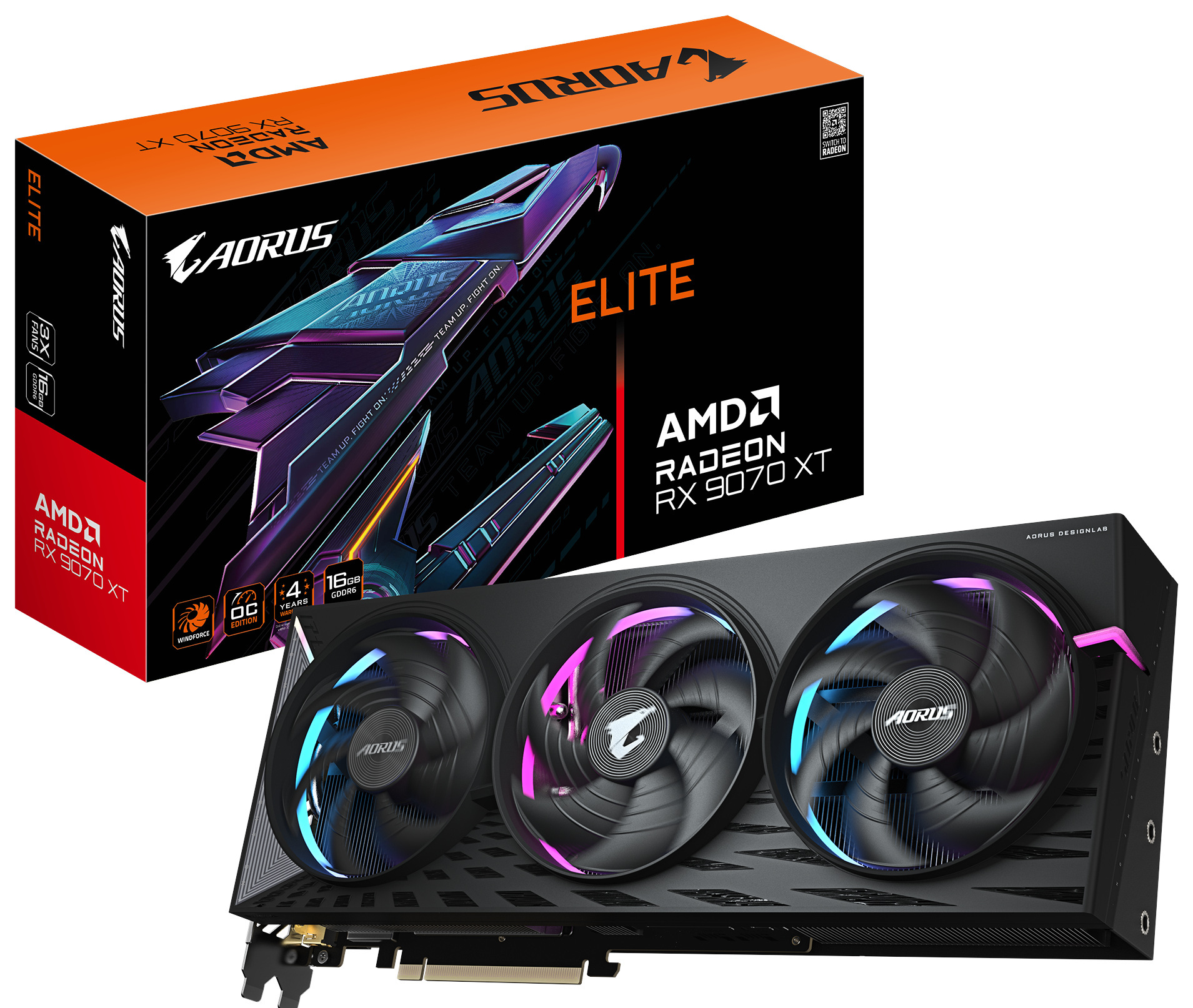 Gigabyte Radeon RX 9070 XT AORUS ELITE 16GB PCI-E GDDR6