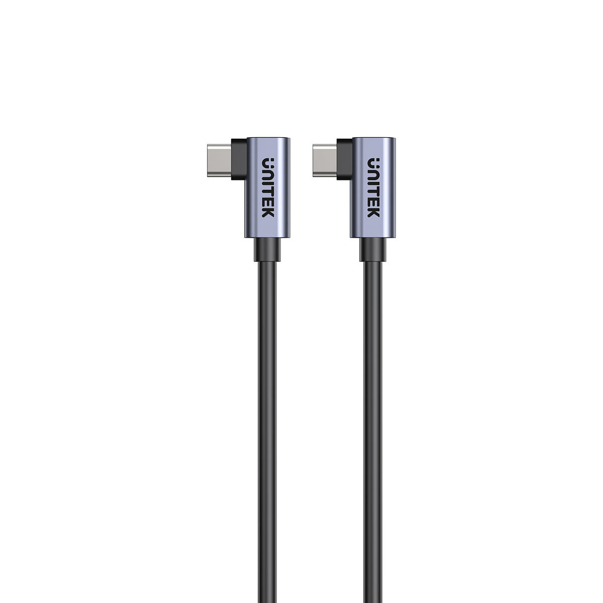 Kabel przewód USB Typ-C 100cm Unitek kątowy 90°/90° PD100W (C14147ABK01-1M)