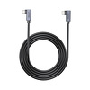Miniatura zdjęcia: Kabel przewód USB Typ-C 100cm Unitek kątowy 90°/90° PD100W (C14147ABK01-1M)