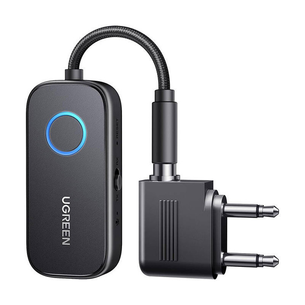 Zdjęcie produktu: Adapter odbiornik Bluetooth 5.0 UGREEN 3,5 mm AUX aptX CM144X (czarny)