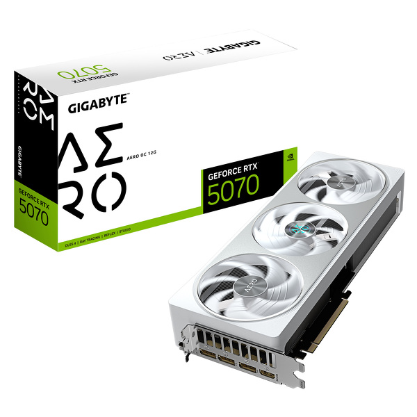Zdjęcie produktu: Gigabyte GeForce RTX 5070 Aero OC 12GB GDDR7 DLSS 4