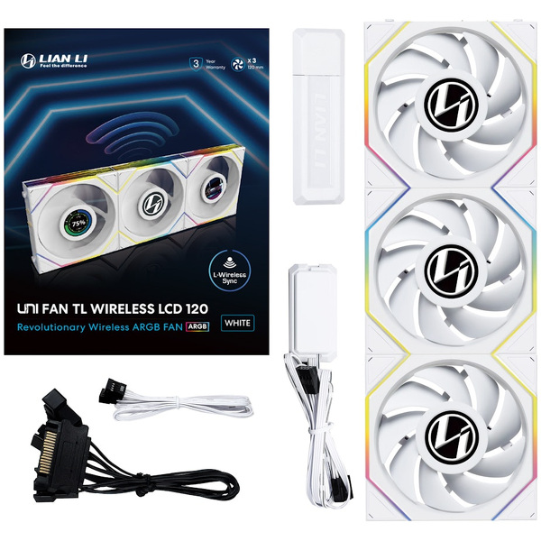 Zdjęcie produktu: Zestaw wentylatorów Lian Li UNI FAN TL Wireless LCD ARGB