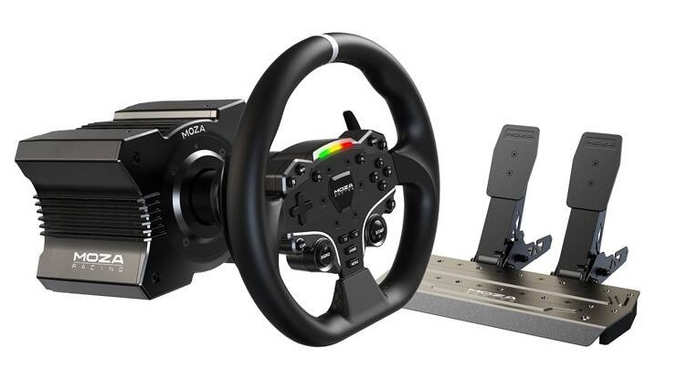 Zestaw gamingowy - baza R5 + kierownica ES + pedały SRP-Lite + zaciski Moza Racing R5 RS20 (PC)