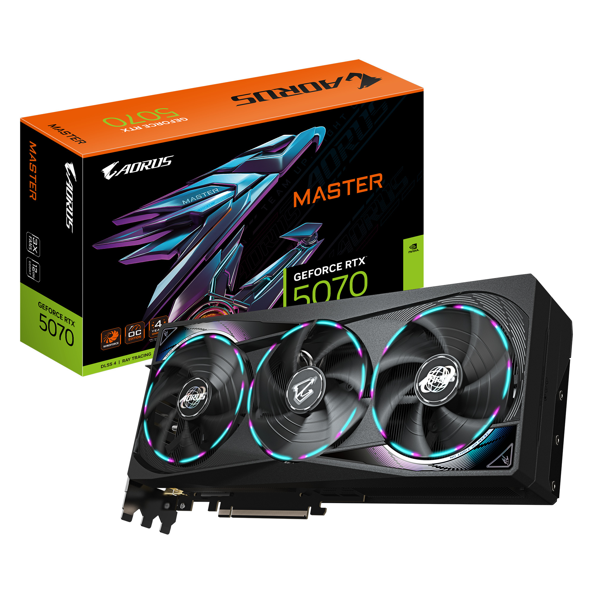 Gigabyte GeForce RTX 5070 AORUS MASTER 12GB GDDR7 DLSS 4