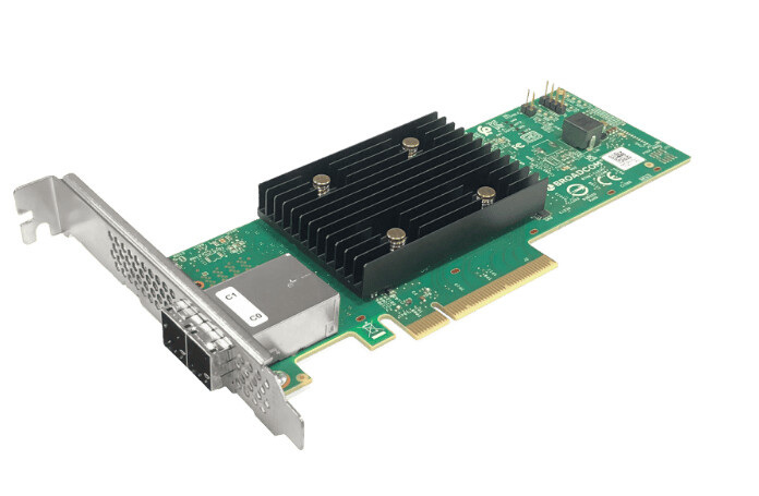 Dwuportowa karta SAS-3 Asustor AS-SAS8e, 2 x 4 SFF-8644 PCI-E 4.0,