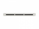 Miniatura zdjęcia: Patch Panel 24 Port 1U 19' Kat.6A UTP z organizerem kablowym Lanberg szary