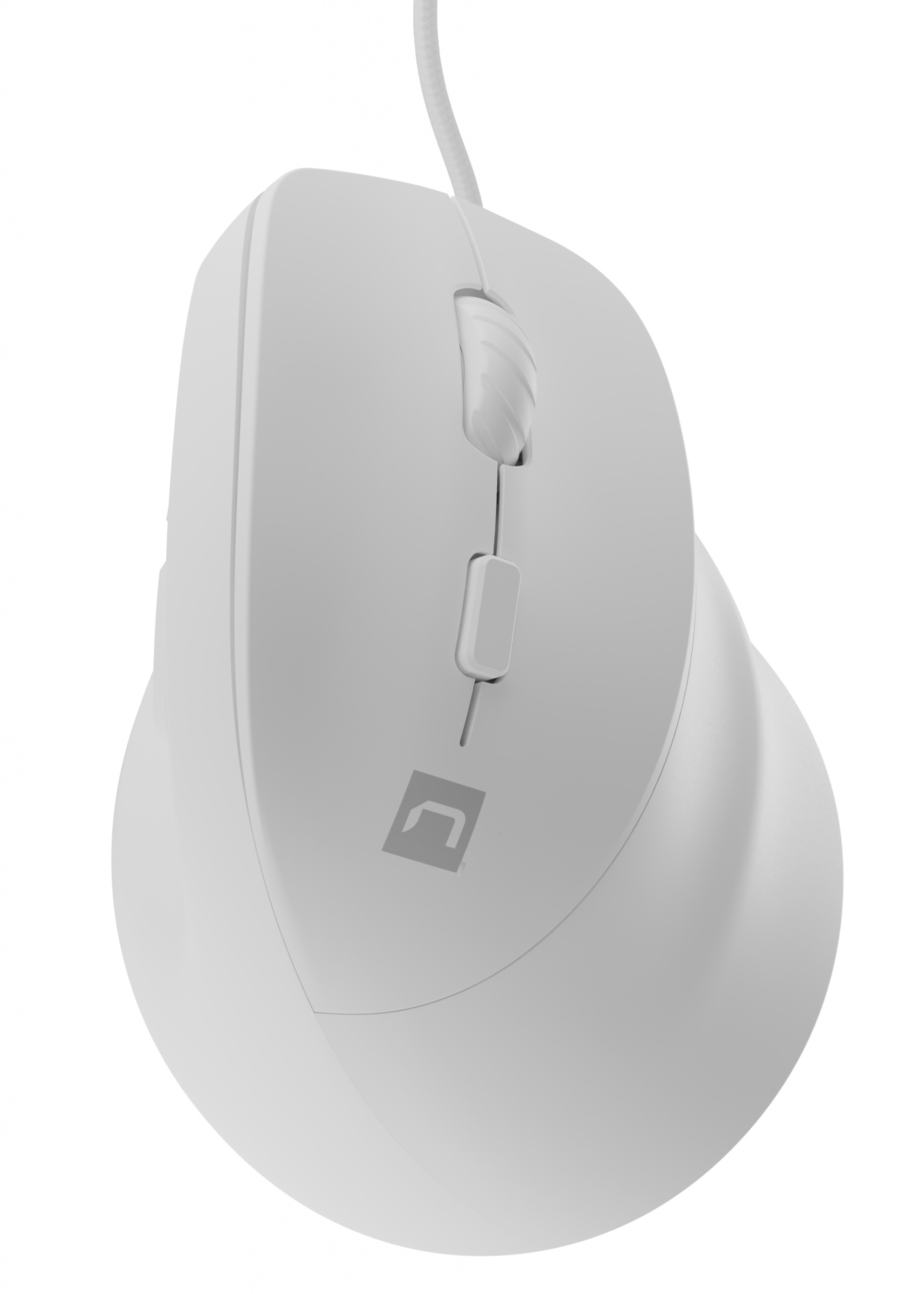 Mysz przewodowa wertykalna Natec Crake 2 PRO 12800DPI programowalna biała (NMY-2273) Mysz przewodowa wertykalna Natec Crake 2 PRO 12800DPI programowalna biała (NMY-2273)