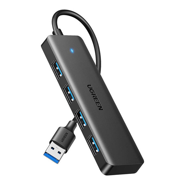 Zdjęcie produktu: HUB Ugreen CM219 25851 z 4 portami USB-A 3.0 i kablem USB-A 3.0 15cm - czarny