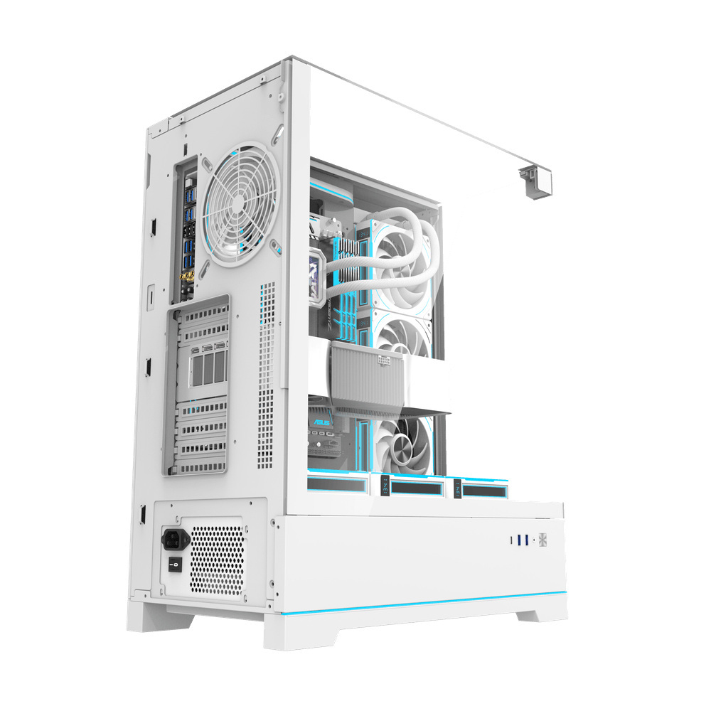 Obudowa komputerowa Darkflash DY450L bez wentylatorów (biała) Obudowa komputerowa Darkflash DY450L bez wentylatorów (biała)