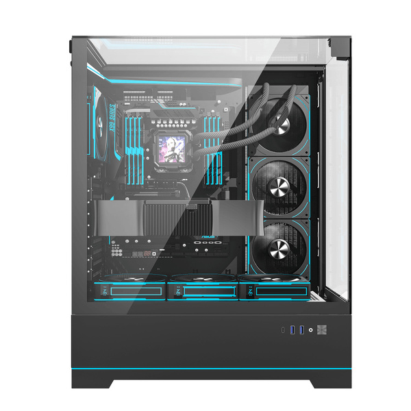 Zdjęcie produktu: Obudowa komputerowa Darkflash DY450L bez wentylatorów (czarna)