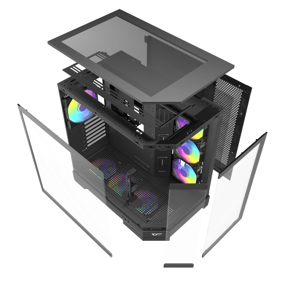 Obudowa komputerowa Darkflash DQX90 (czarna) Obudowa komputerowa Darkflash DQX90 (czarna)