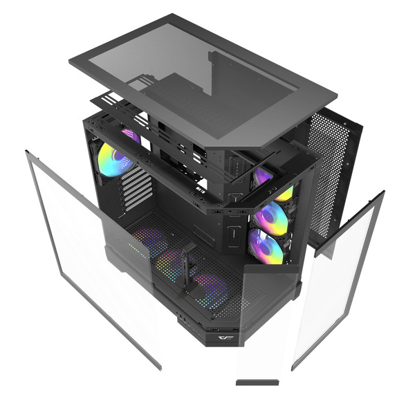 Zdjęcie produktu: Obudowa komputerowa Darkflash DQX90 (czarna) Zdjęcie produktu: Obudowa komputerowa Darkflash DQX90 (czarna)