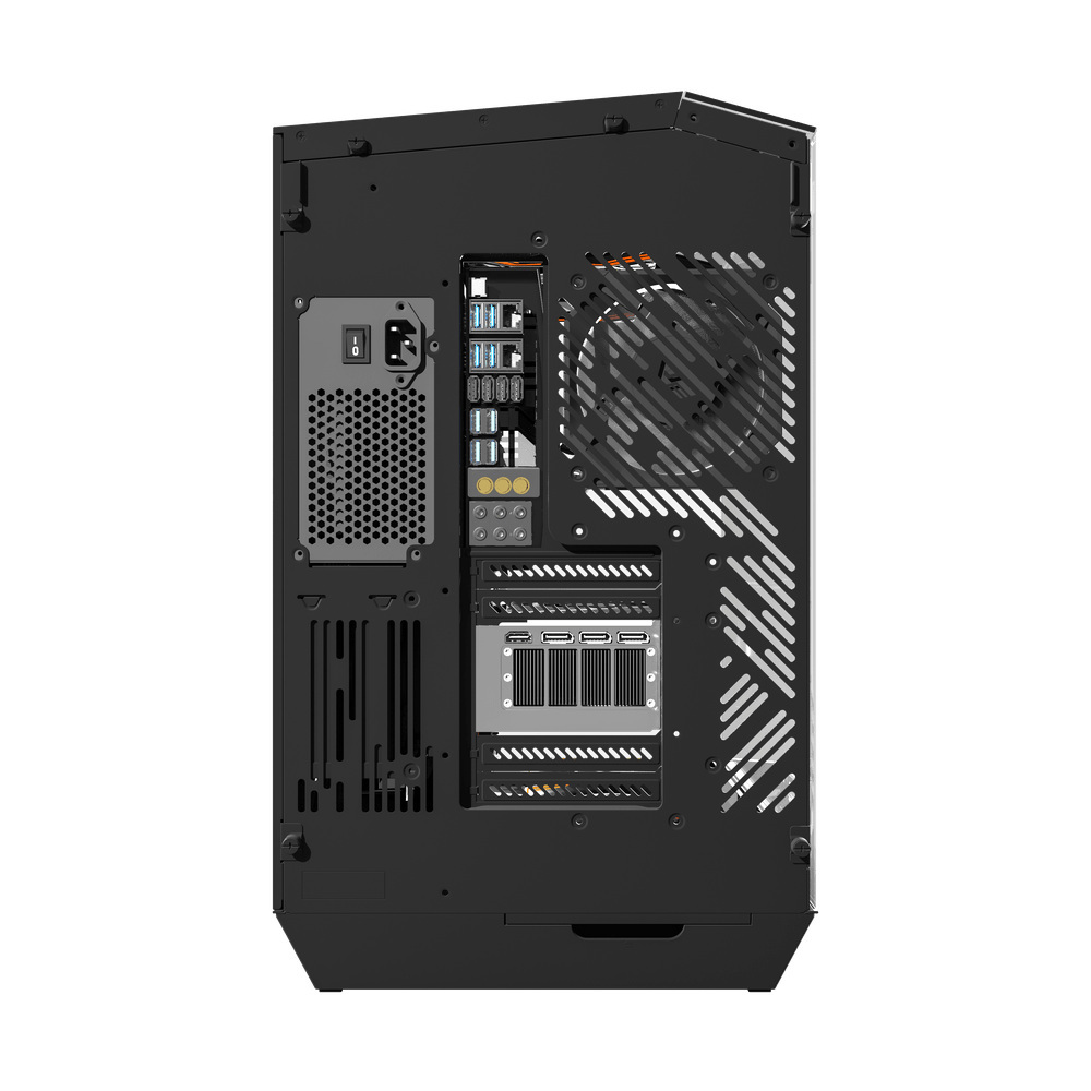 Obudowa komputerowa Darkflash DY470 (czarna) + 4 wentylatory + uchwyt GPU