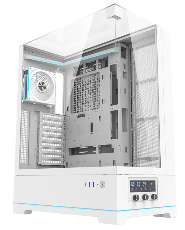 Zdjęcie produktu: Obudowa komputerowa Darkflash DY450L PRO (biała) + 1 wentylator Zdjęcie produktu: Obudowa komputerowa Darkflash DY450L PRO (biała) + 1 wentylator