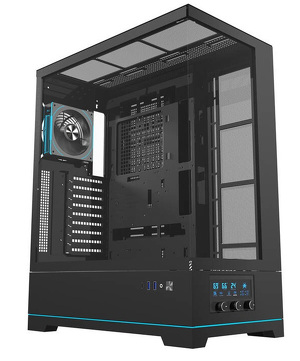 Miniatura produktu: Obudowa komputerowa Darkflash DY451L PRO (czarna) + 1 wentylator