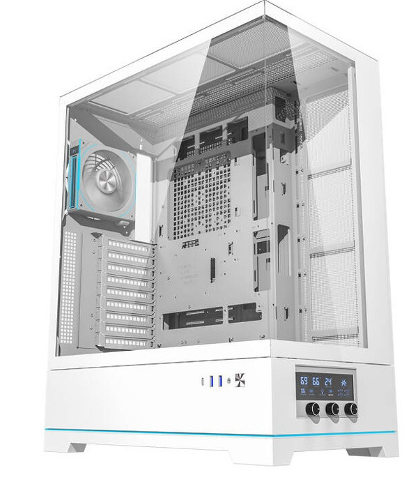 Zdjęcie produktu: Obudowa komputerowa Darkflash DY451L PRO (biała) + 1 wentylator