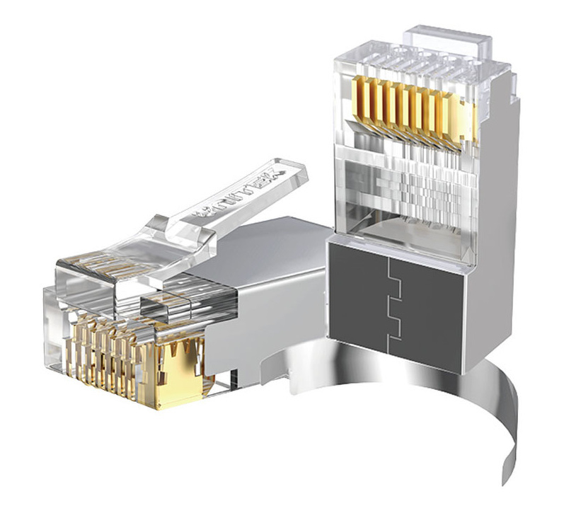 Wtyk sieciowy modularny Pass-Through RJ45 Cat. 7, 50szt. Unitek Wtyk sieciowy modularny Pass-Through RJ45 Cat. 7, 50szt. Unitek