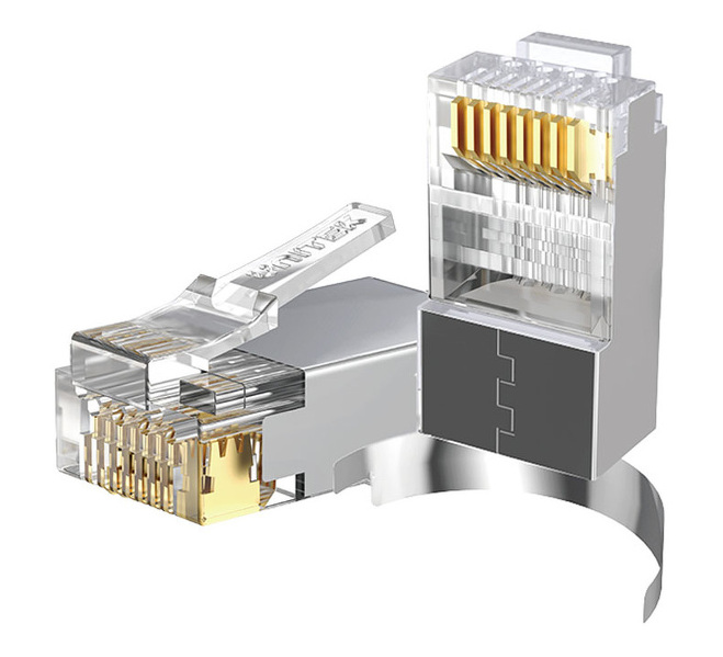 Zdjęcie produktu: Wtyk sieciowy modularny Pass-Through RJ45 Cat. 7, 50szt. Unitek Zdjęcie produktu: Wtyk sieciowy modularny Pass-Through RJ45 Cat. 7, 50szt. Unitek