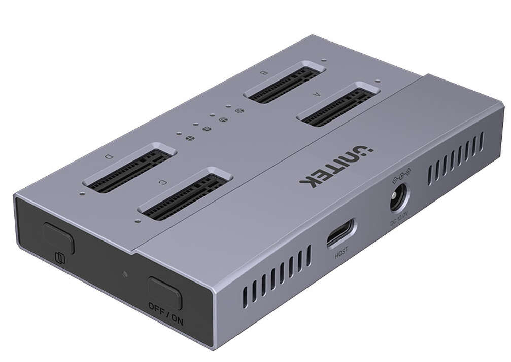 Stacja dokująca/ klonująca M.2 SSD Unitek USB4 4-kieszeniowa