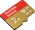 Miniatura zdjęcia: Karta SanDisk Extreme microSDXC 2TB 240/140 MB/s A2 C10 V30 UHS-I U3 (SDSQXAV-2T00-GN6MA)