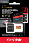 Miniatura zdjęcia: Karta SanDisk Extreme microSDXC 2TB 240/140 MB/s A2 C10 V30 UHS-I U3 (SDSQXAV-2T00-GN6MA)