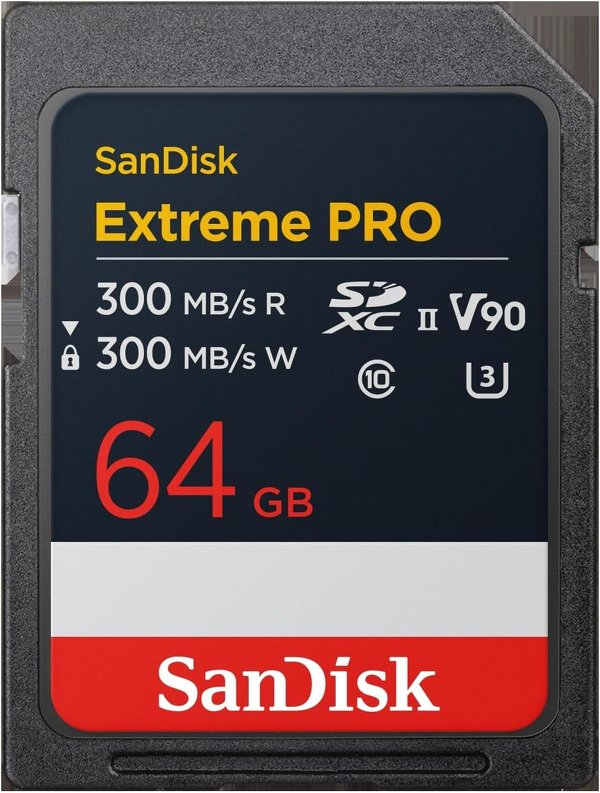 Zdjęcie produktu: Karta SanDisk Extreme PRO SDXC 64GB 300MB/s 8K, V90, UHS-II (SDSDXDM-064G-GN4IN)