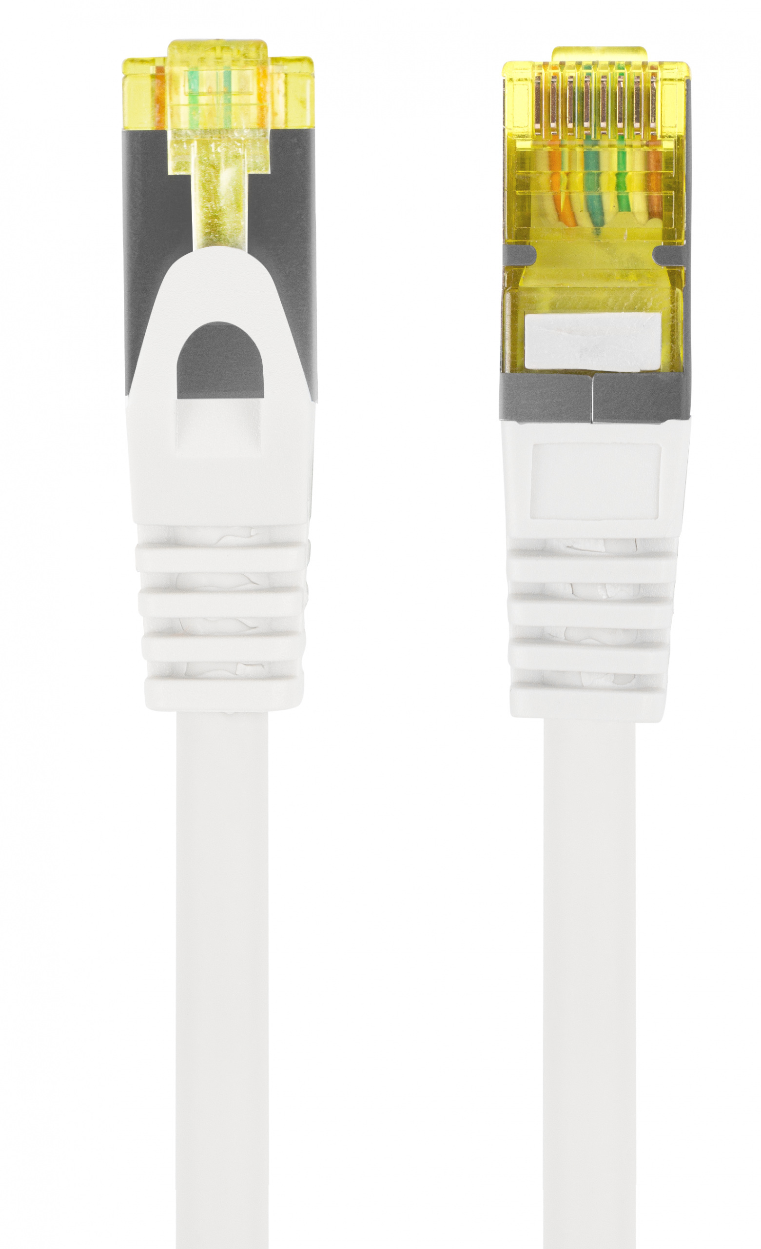 Kabel Lanberg RJ45 Patch cord Kat.6A S/FTP Lszh Cu 3m Biały Fluke Passed