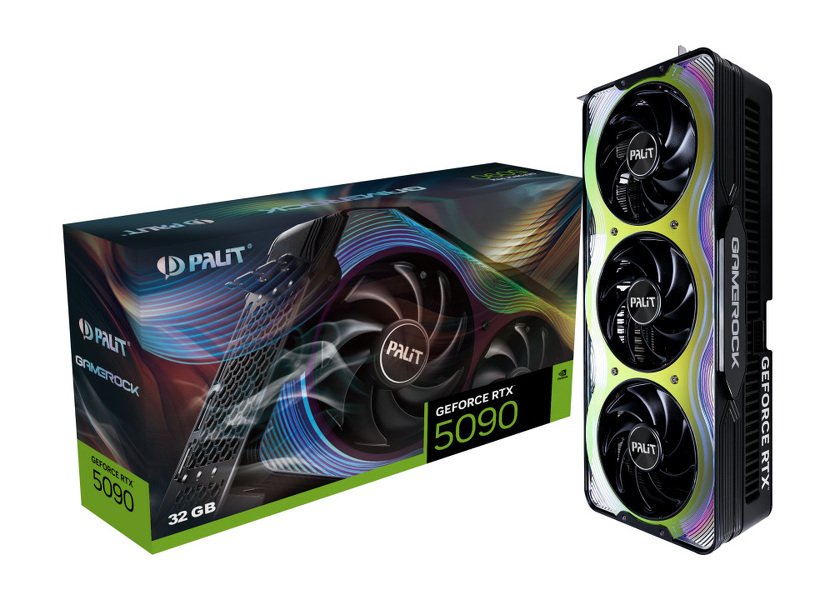Zdjęcie produktu: Palit GeForce RTX 5090 GameRock  32GB GDDR7 DLSS 4 (NE75090019R5-GB2020G)
