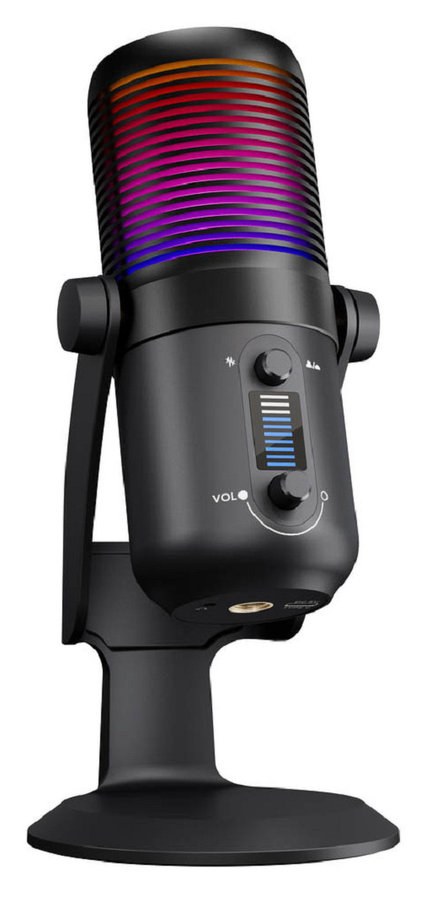 Zdjęcie produktu: Mikrofon gamingowy do komputera dla gracza Rampage Diyez dotykowy RGB USB-C czarny Zdjęcie produktu: Mikrofon gamingowy do komputera dla gracza Rampage Diyez dotykowy RGB USB-C czarny