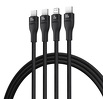 Miniatura zdjęcia: Kabel USB 3w1 - 2xUSB-C, Lightning 150cm Baseus Flash 100W