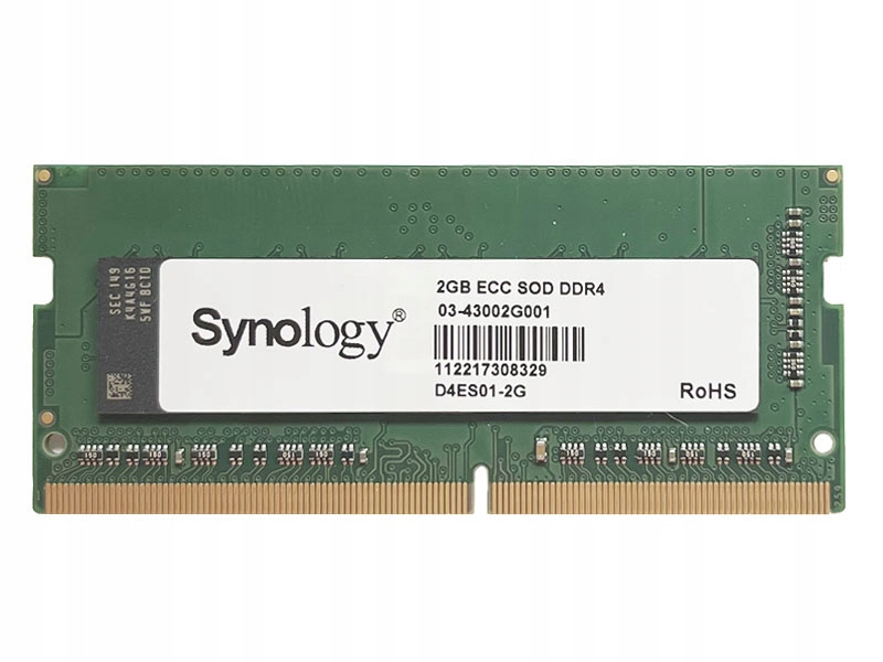 Synology - pamięć serwerowa, dedykowana D4ES01-2G DDR4 ECC Unbuffered SODIMM