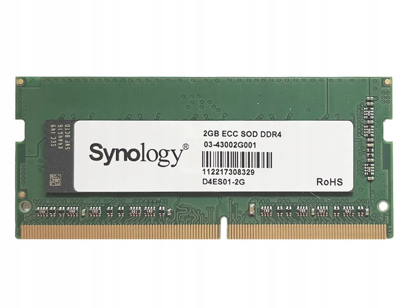 Zdjęcie produktu: Synology - pamięć serwerowa, dedykowana D4ES01-2G DDR4 ECC Unbuffered SODIMM