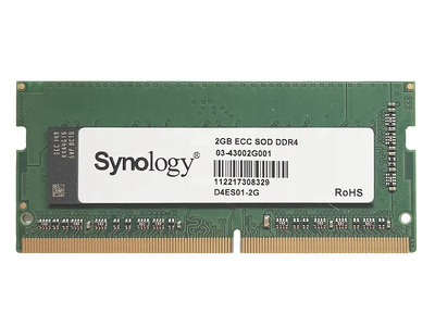 Miniatura produktu: Synology - pamięć serwerowa, dedykowana D4ES01-2G DDR4 ECC Unbuffered SODIMM Miniatura produktu: Synology - pamięć serwerowa, dedykowana D4ES01-2G DDR4 ECC Unbuffered SODIMM